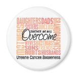 Family Square Uterine Cancer magnets