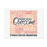 Family Square Uterine Cancer postcards