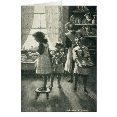 Family Time back in 1920's Greeting Card by Victorian_Designs