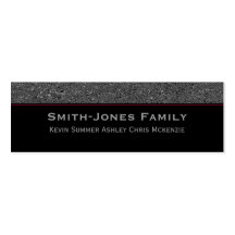 Family Tiny Contact Business Cards for Family Info