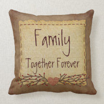 Family Together Forever Pillow