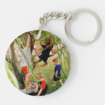 family tree key chain round acrylic keychain