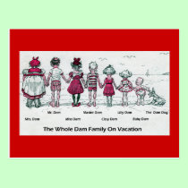 Family Vacation Postcard postcards