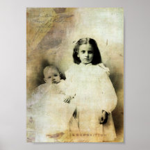 Family Vintage Digital Art Print