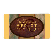 Family wine shipping label