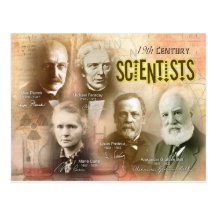 Famous 19th Century Scientists Postcards