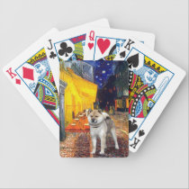 Famous Art - Terrace Cafe - Shiba Inu playing cards