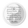 Famous Buddha Quotes - Conquer Yourself Refrigerator Magnets