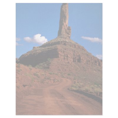 Famous buttes rock formation letterhead template by beautifulclicks