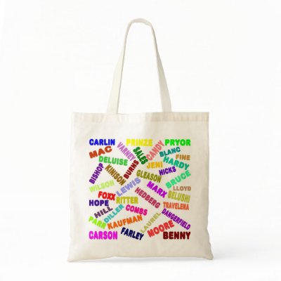 Famous Comedians Collage Canvas Bag by lionwoods37