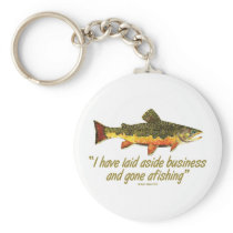 Famous Fishing Quote Keychain
