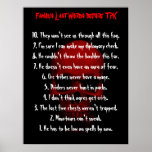 Famous Last Words before TPK Posters
