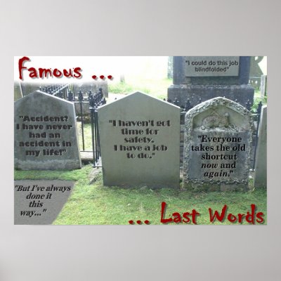 Famous last words print by celineusa