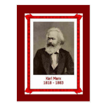 Famous people, Karl Marx, 1818-1883 Postcard