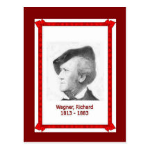Famous people, Richard Wagner 1813 - 1883 Post Cards