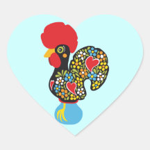 Famous Rooster of Barcelos Nr 06 Stickers