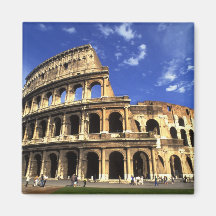 Famous ruins of the Coliseum in Rome Italy Fridge Magnets