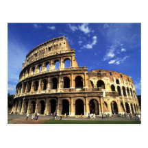 Famous ruins of the Coliseum in Rome Italy Postcard