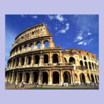 Famous ruins of the Coliseum in Rome Italy posters