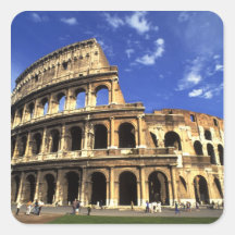 Famous ruins of the Coliseum in Rome Italy Sticker