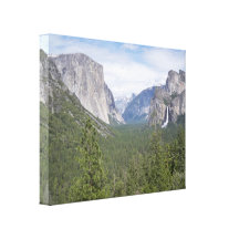 Famous View of Yosemite Wrapped Canvas Stretched Canvas Prints