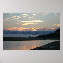 Famous Words: Sleep - Carmel Sunset - Poster
