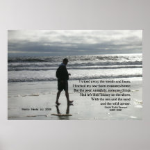 Famous Words: Treasures - Walk On Beach - Poster