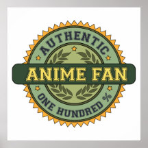 Fan authentique d'Anime Poster