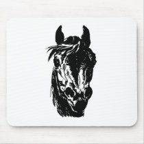 Fan Club Horse Head Mouse Pads
