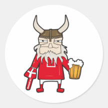 Fan de Viking du danois Adhésif Rond