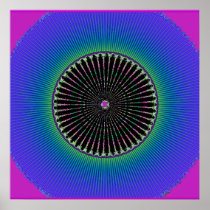 Fan Fractal Poster