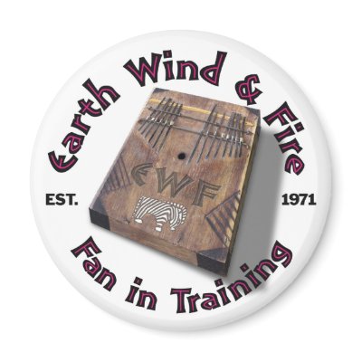 Fan In Training Round Magnet by EarthWindandFire