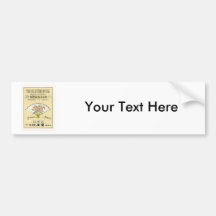 Fan Vintage Japanese Silk Label Bumper Stickers