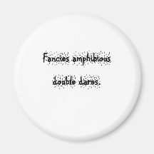 Fancies amphibious double dares refrigerator magnets
