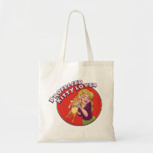 Fanciful Arts Kitty Lover budget tote Bags