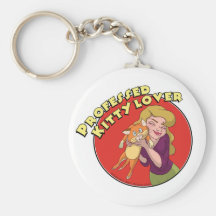 Fanciful Arts Kitty Lover keychain