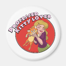Fanciful Arts Kitty Lover magnet
