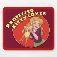 Fanciful Arts Kitty Lover mousepad