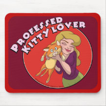 Fanciful Arts Kitty Lover mousepad