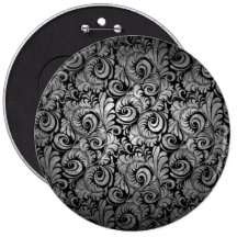 fancy black swirl button