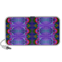 Fancy blue ribbon design speaker