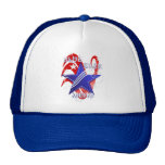 Fancy Blue Star Mom Hats
