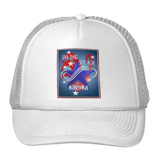 Fancy Blue Star Mom Hats