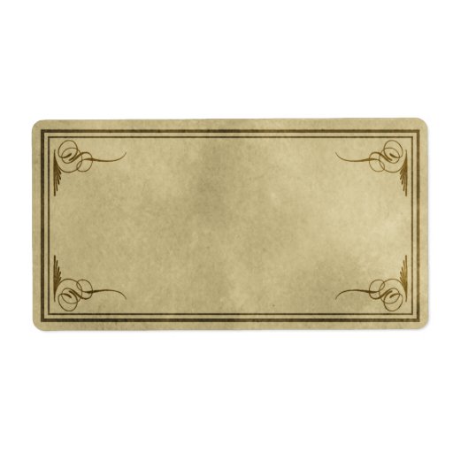 Fancy Corners Apothecary Label
