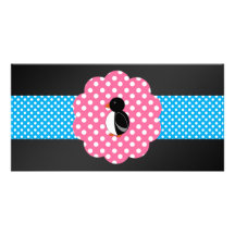 Fancy cute penguin picture card