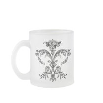 Fancy Fleurish BW Mugs