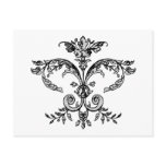 Fancy Fleurish BW