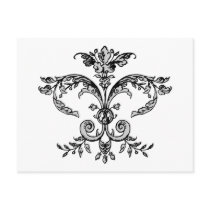 Fancy Fleurish BW