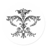 Fancy Fleurish BW