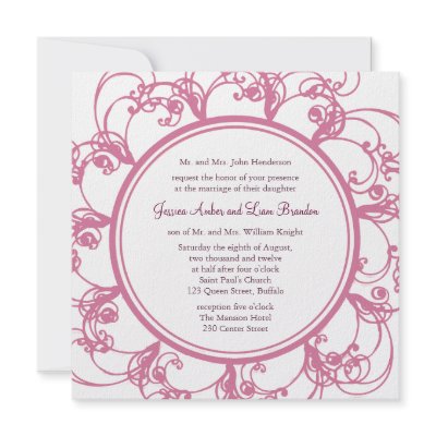 Fancy Floral Wedding Invitation by prettyfancyinvites